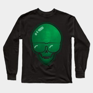 green skull glasses Long Sleeve T-Shirt